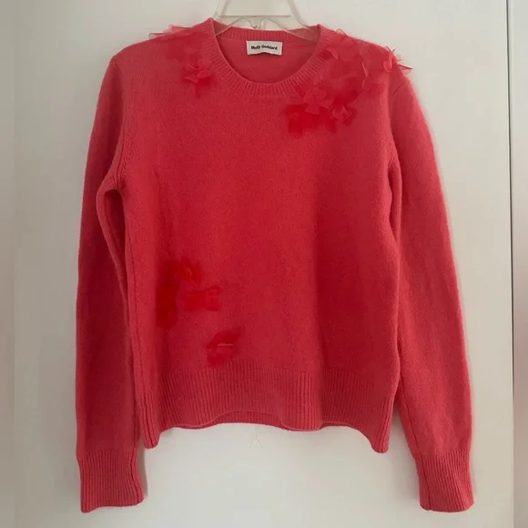 Molly Goddard Luca Floral Applique Lambswool Sweater - Picture 3 of 7